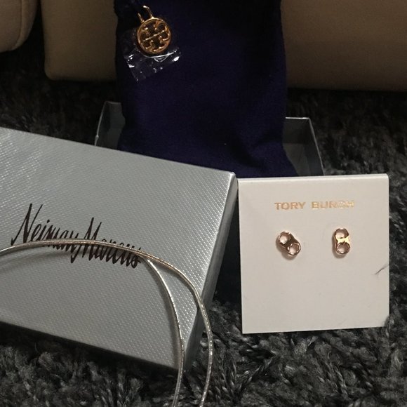 Tory Burch~ TWO PAIRS~ Gemini Link Stud Ear… - Picture 1 of 10